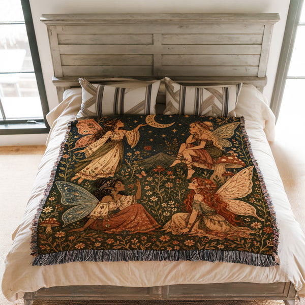 Moonlit Fairy Gathering Blanket