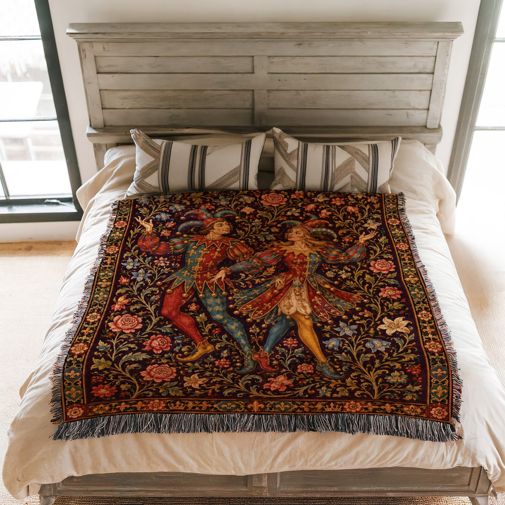 The Jesters of the Rose Court Blanket