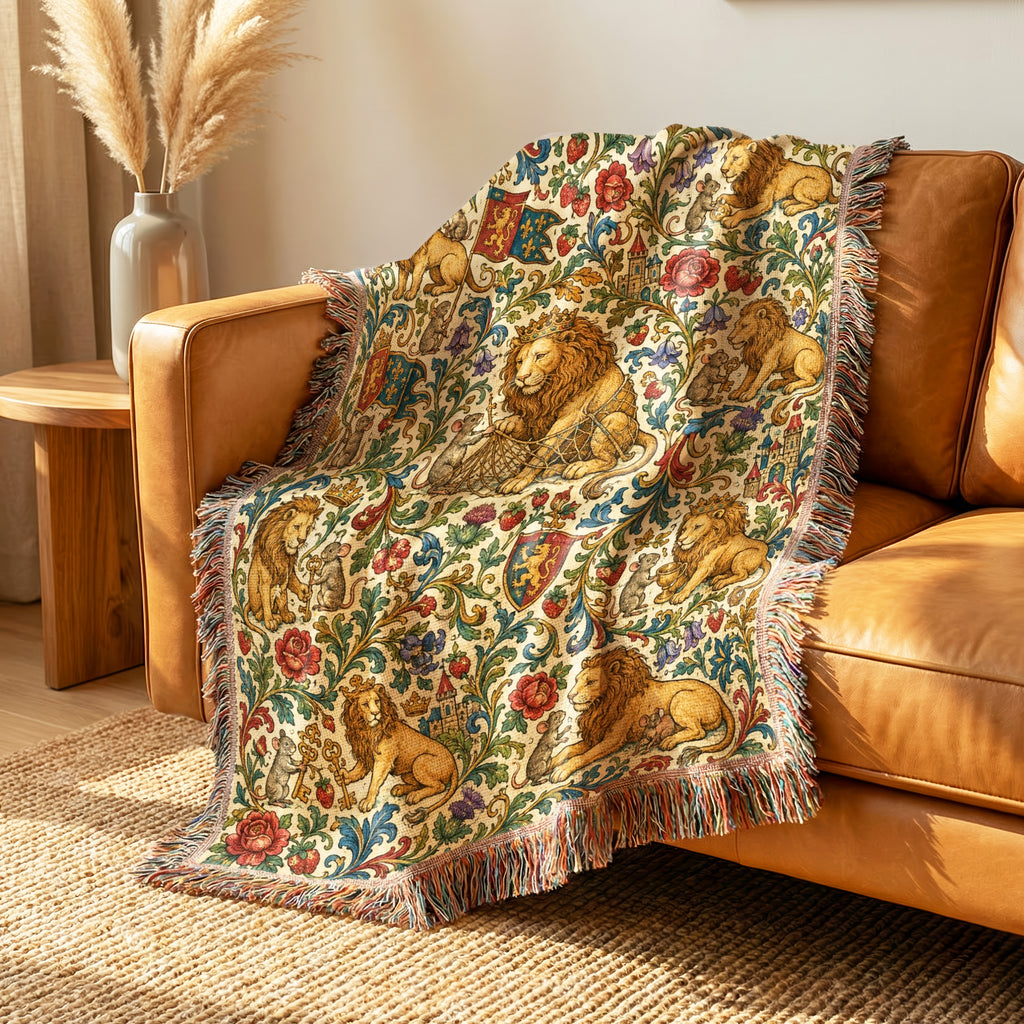 The Lion & Mouse Court Blanket