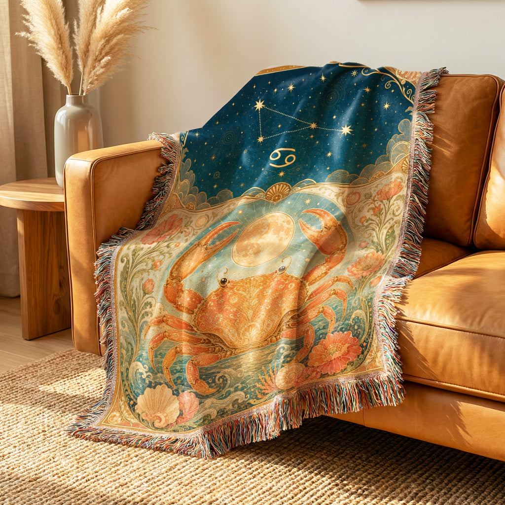 Cancer Moonlit Crab Blanket