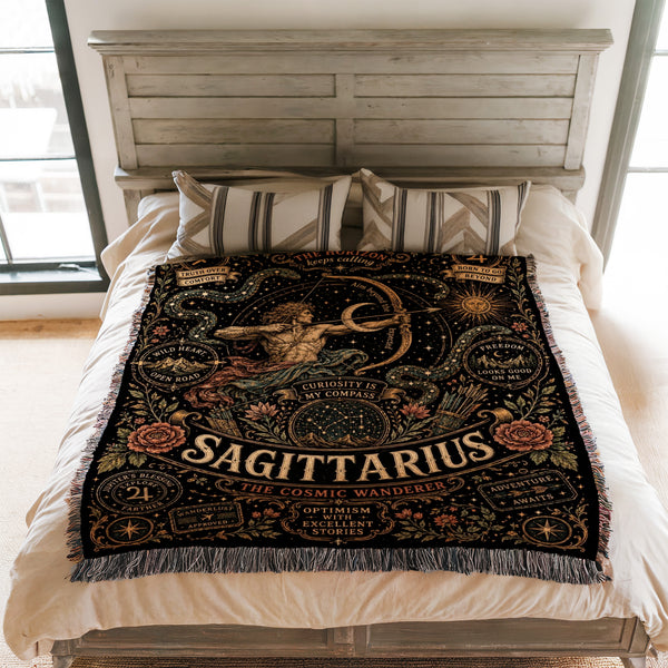Sagittarius – The Cosmic Wanderer Zodiac Blanket