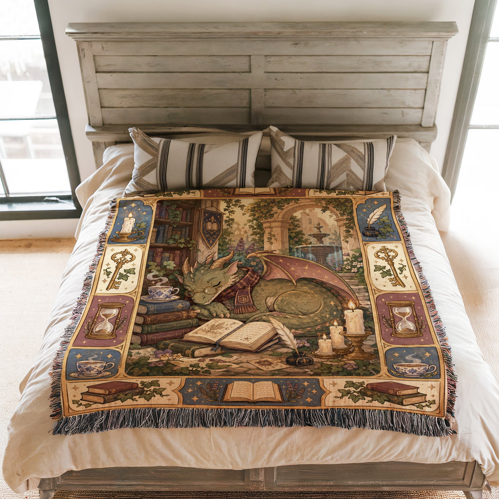Sleeping Scholar Dragon Blanket