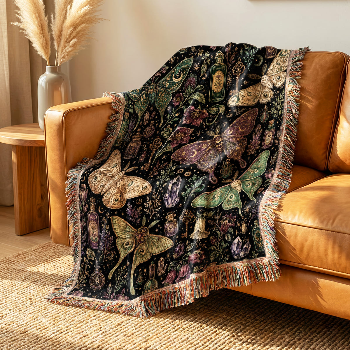 Mystic Moths & Potions Blanket