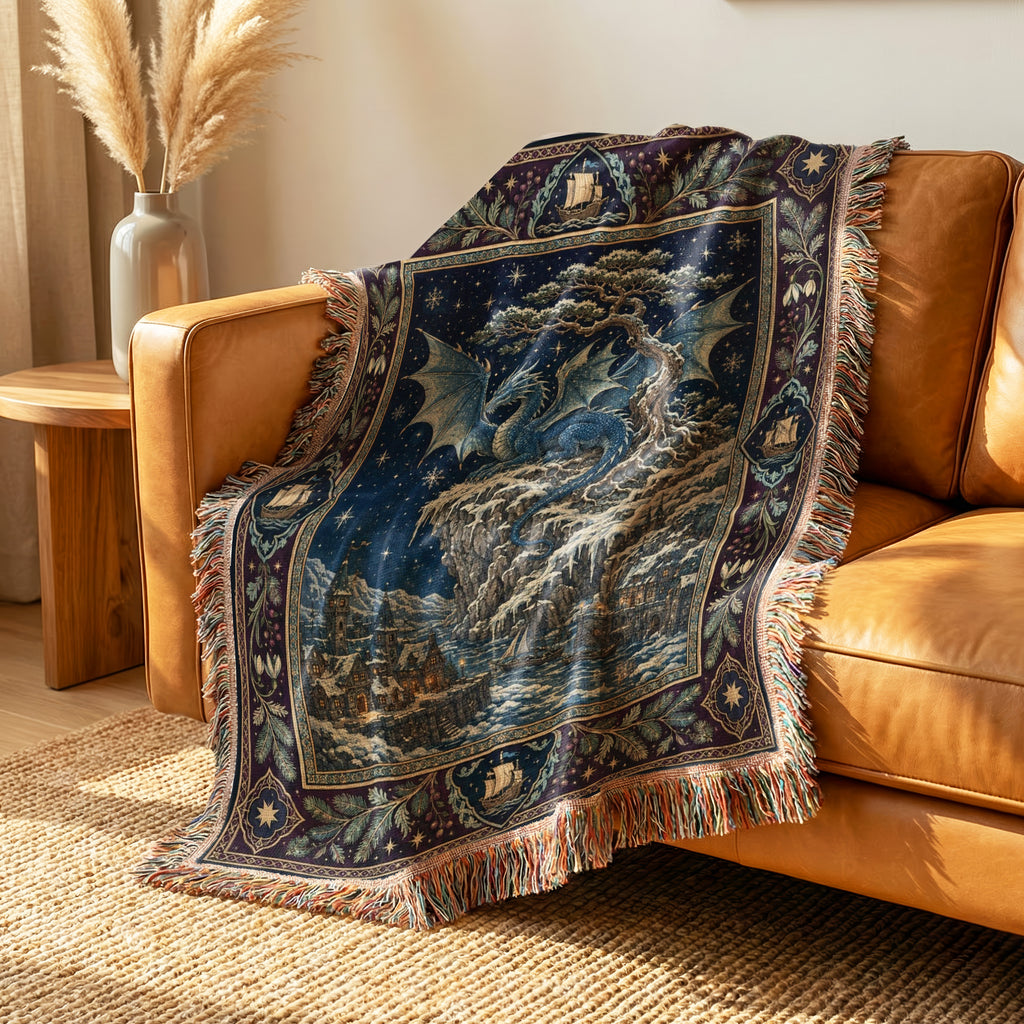The Frostcliff Dragon Blanket