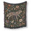 Enchanted Woodland Wolf Blanket