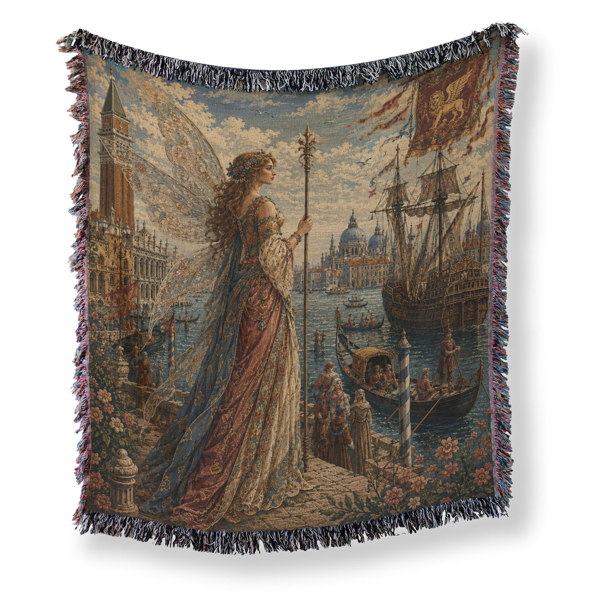 Venetian Harbour Fairy Blanket Main image