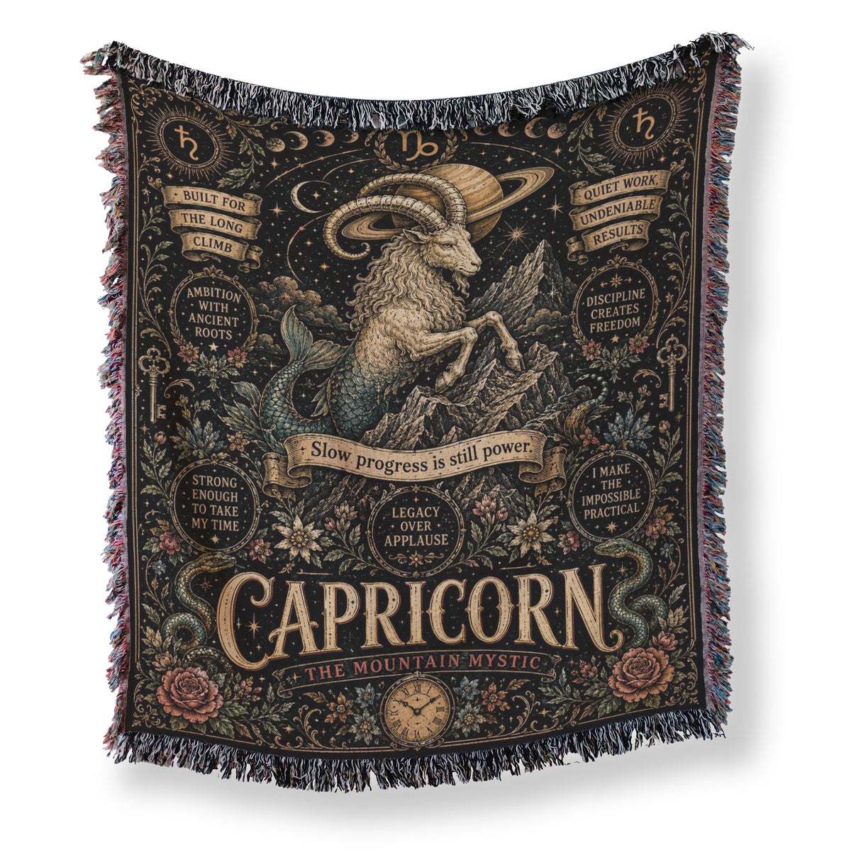 Capricorn – The Mountain Mystic Zodiac Blanket Main image