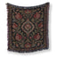 The Midnight Pomegranate Tapestry Blanket