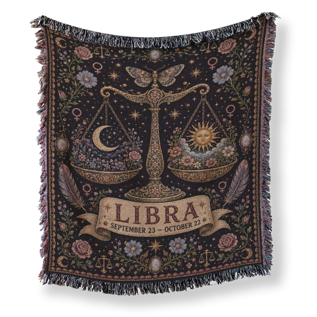 Libra Celestial Balance Scales Blanket