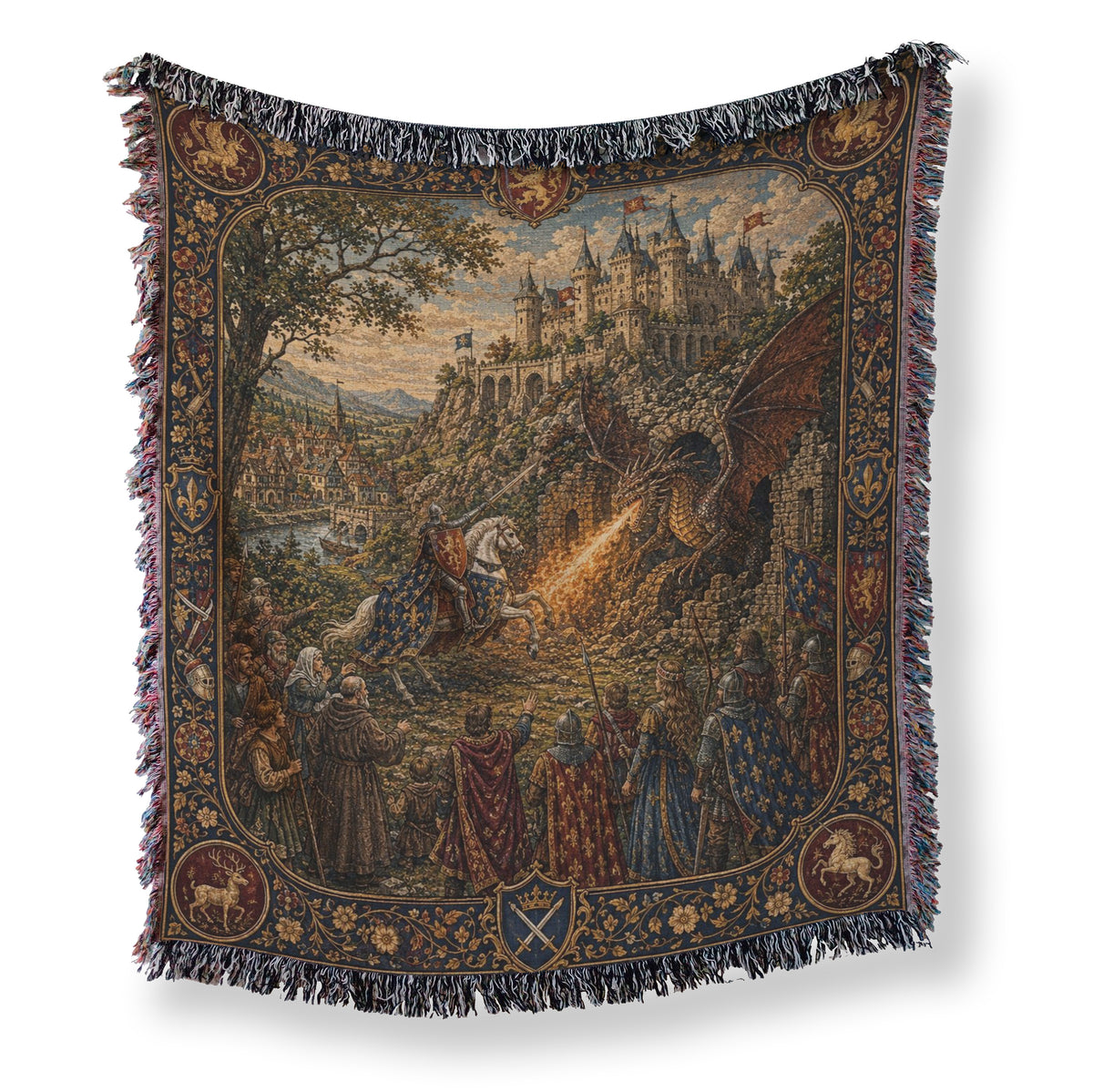 The Heraldic Dragon Knight Blanket Main image