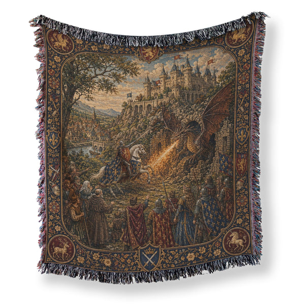 The Heraldic Dragon Knight Blanket