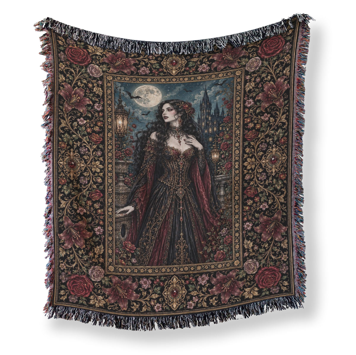 Crimson Vampire Countess Blanket