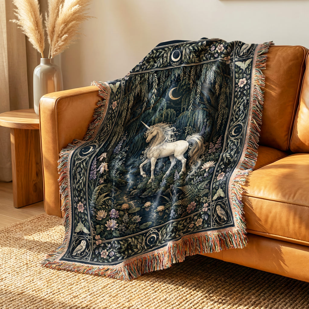 The Moonlit Unicorn Stream Blanket
