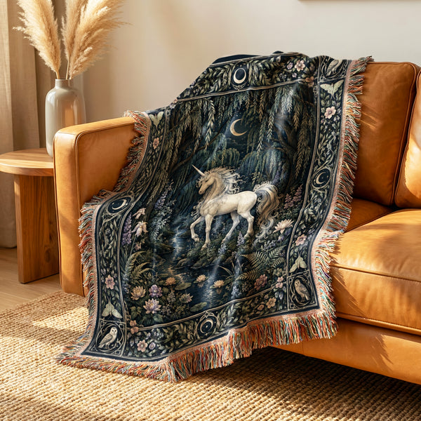 The Moonlit Unicorn Stream Blanket