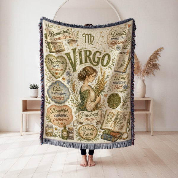 Virgo – Practical Magic Zodiac Blanket