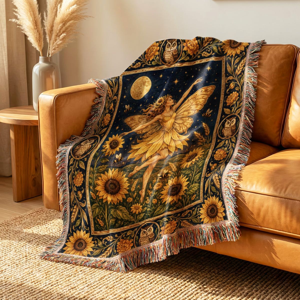 Sunflower Moon Fairy Blanket