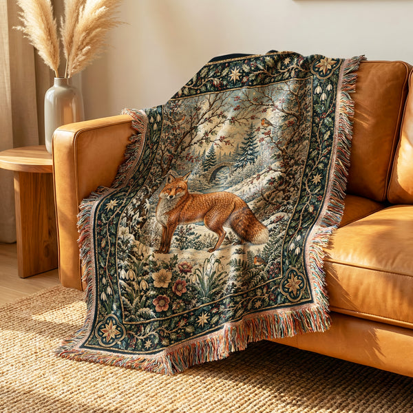 The Winter Fox Bridge Blanket