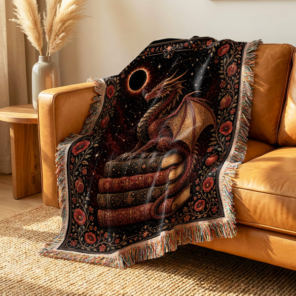 Eclipse Dragon & Pomegranate Blanket