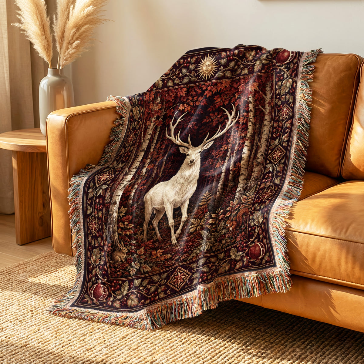 The White Stag of Autumn Blanket
