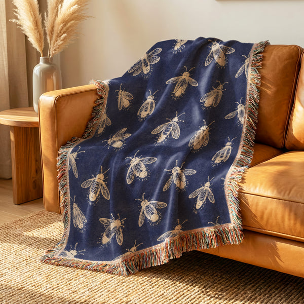 Midnight Bumblebee Blanket