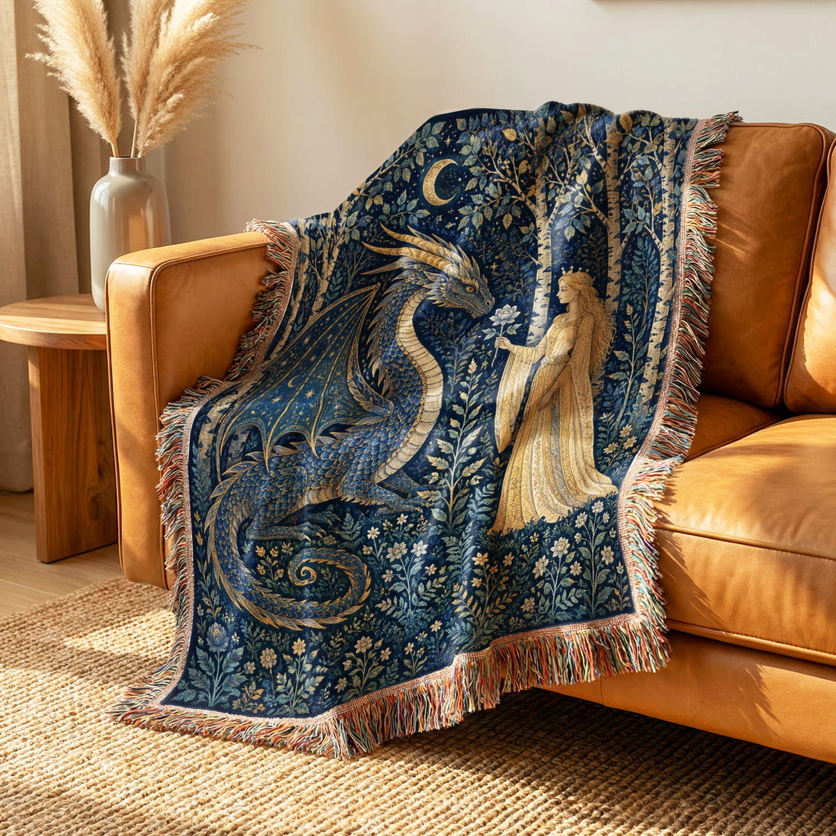 The Moonflower Dragon Blanket