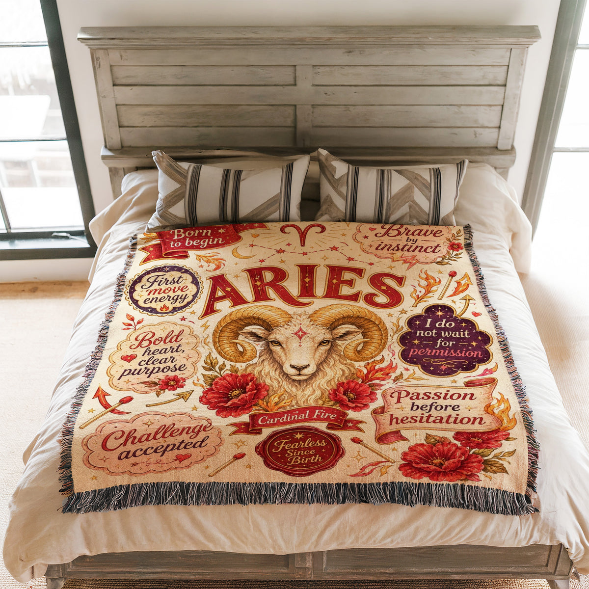 Aries – Fearless Flame Zodiac Blanket