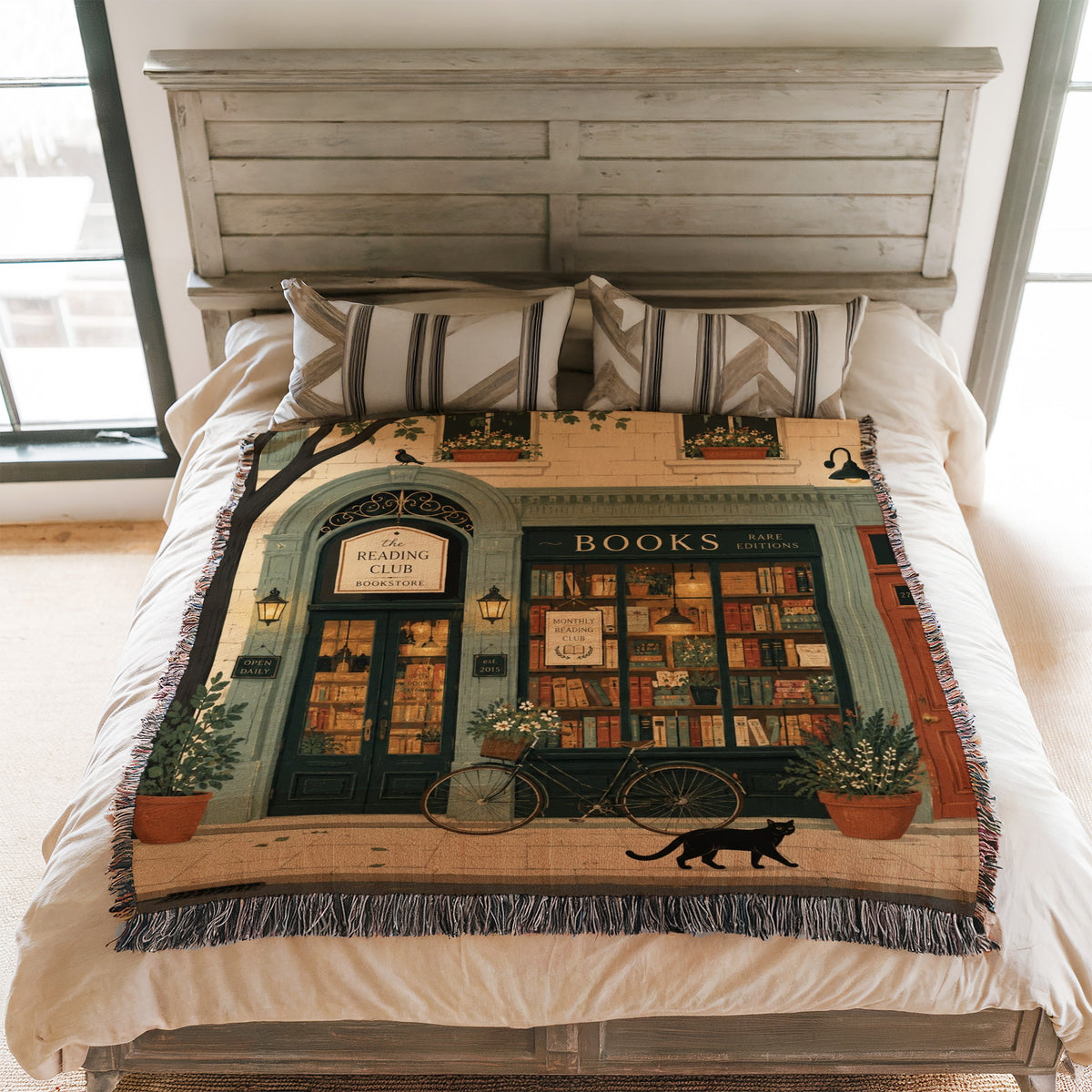 The Reading Club Bookshop Blanket