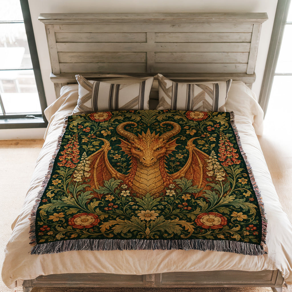 The Rosewood Dragon Blanket