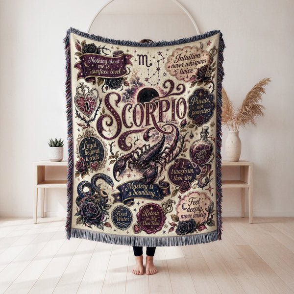 Scorpio – Velvet Mystery Zodiac Blanket