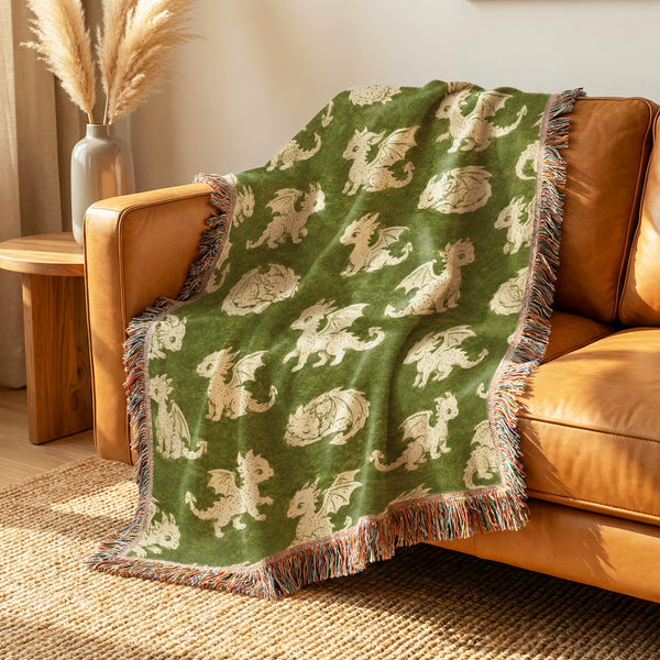 Little Woodland Dragon Blanket