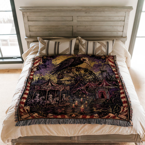Raven's Midnight Carnival Blanket