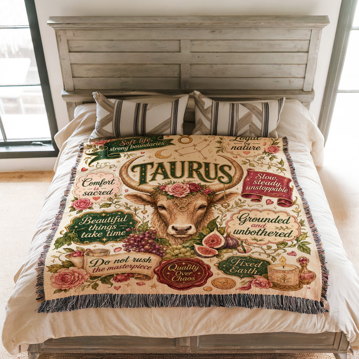 Taurus – Sacred Garden Zodiac Blanket