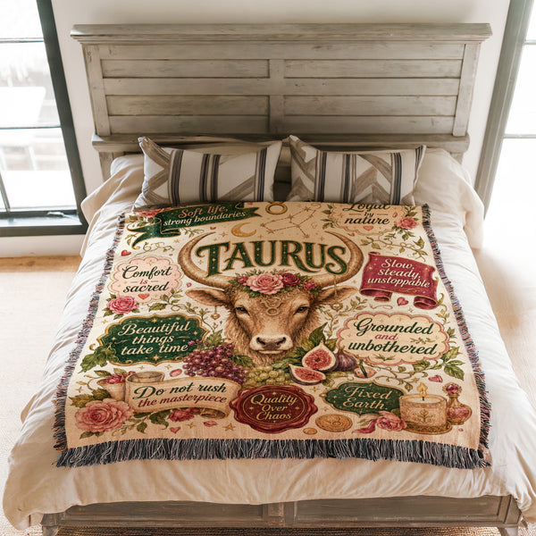 Taurus – Sacred Garden Zodiac Blanket