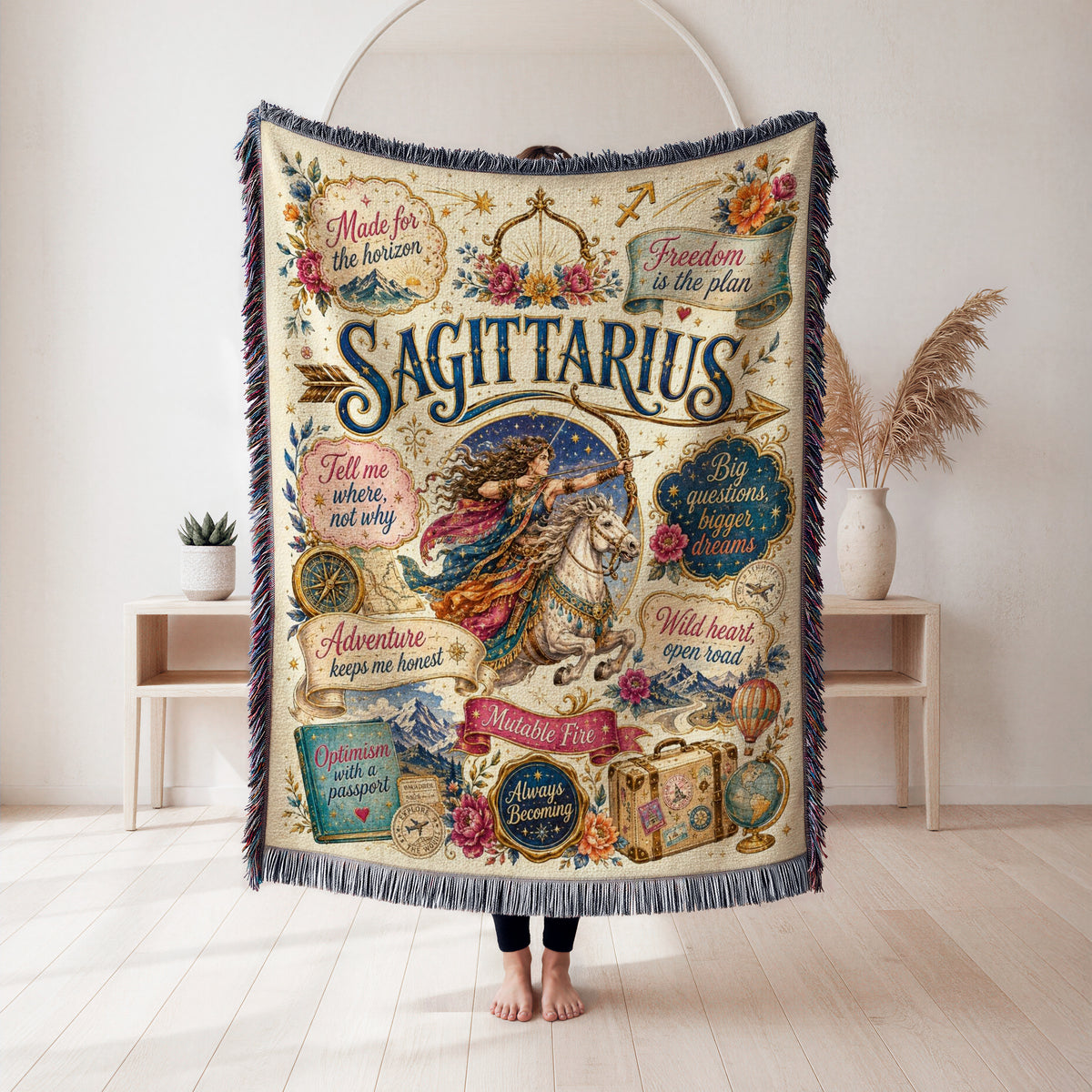 Sagittarius – Open Road Archer Zodiac Blanket