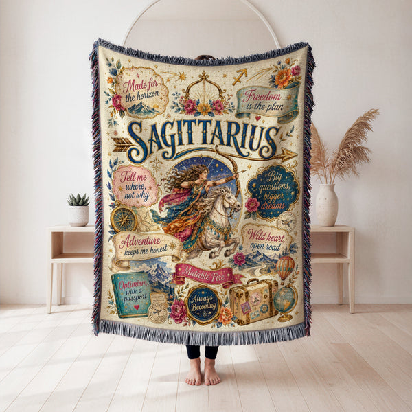 Sagittarius – Open Road Archer Zodiac Blanket
