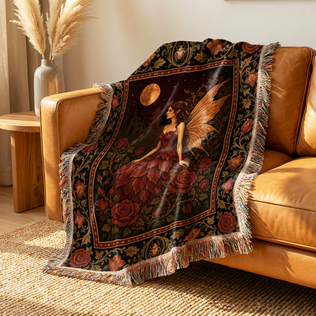 Crimson Rose Fairy Blanket