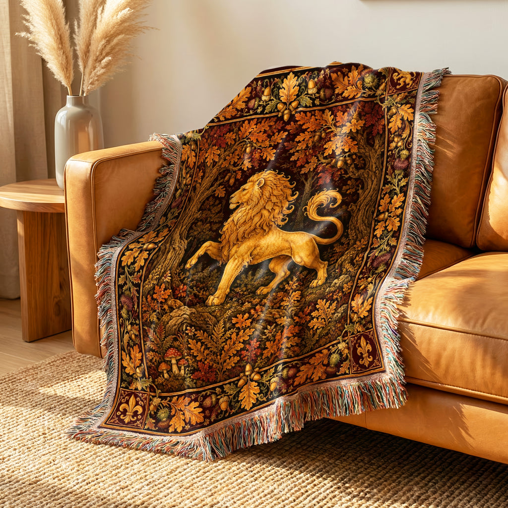 The Golden Lion of the Oakwood Blanket