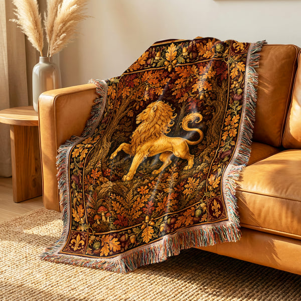 The Golden Lion of the Oakwood Blanket