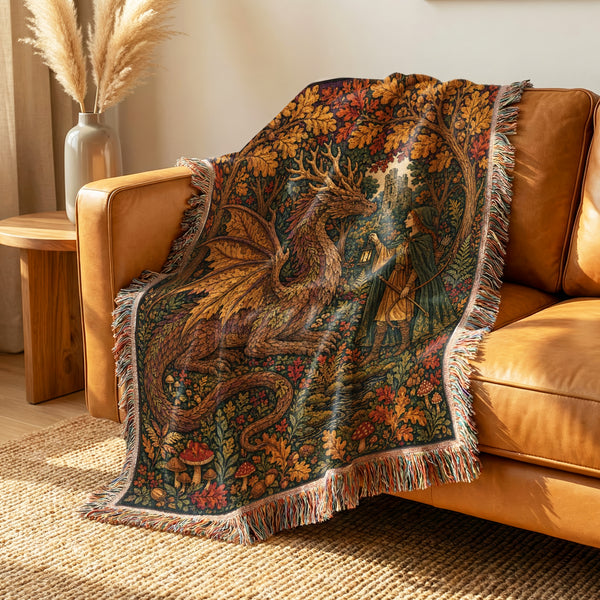 The Autumn Warden Dragon Blanket