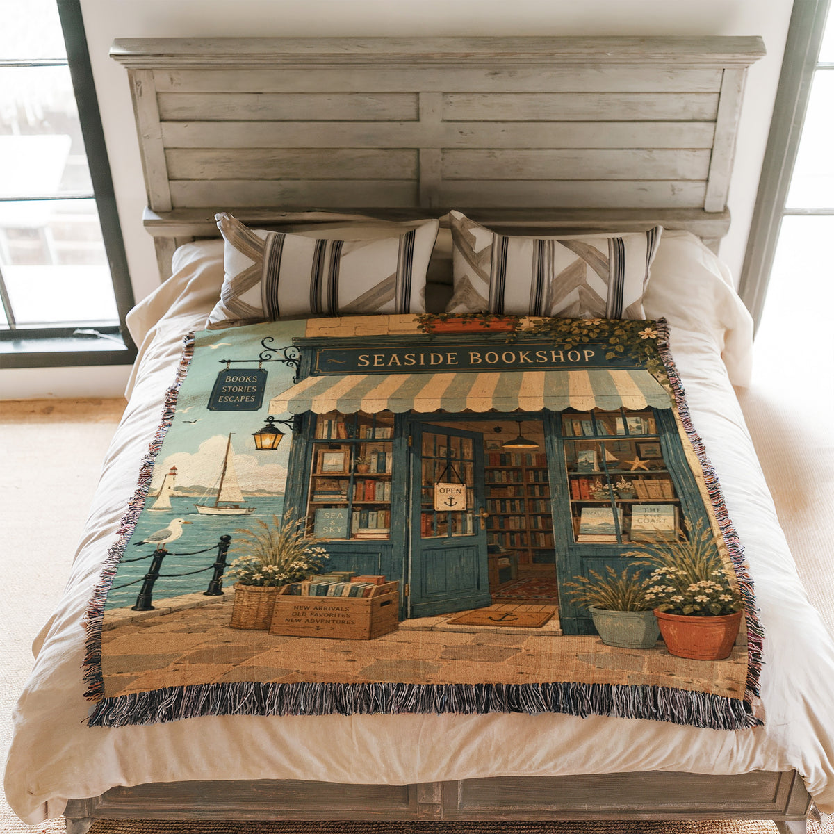 The Seaside Bookshop Blanket