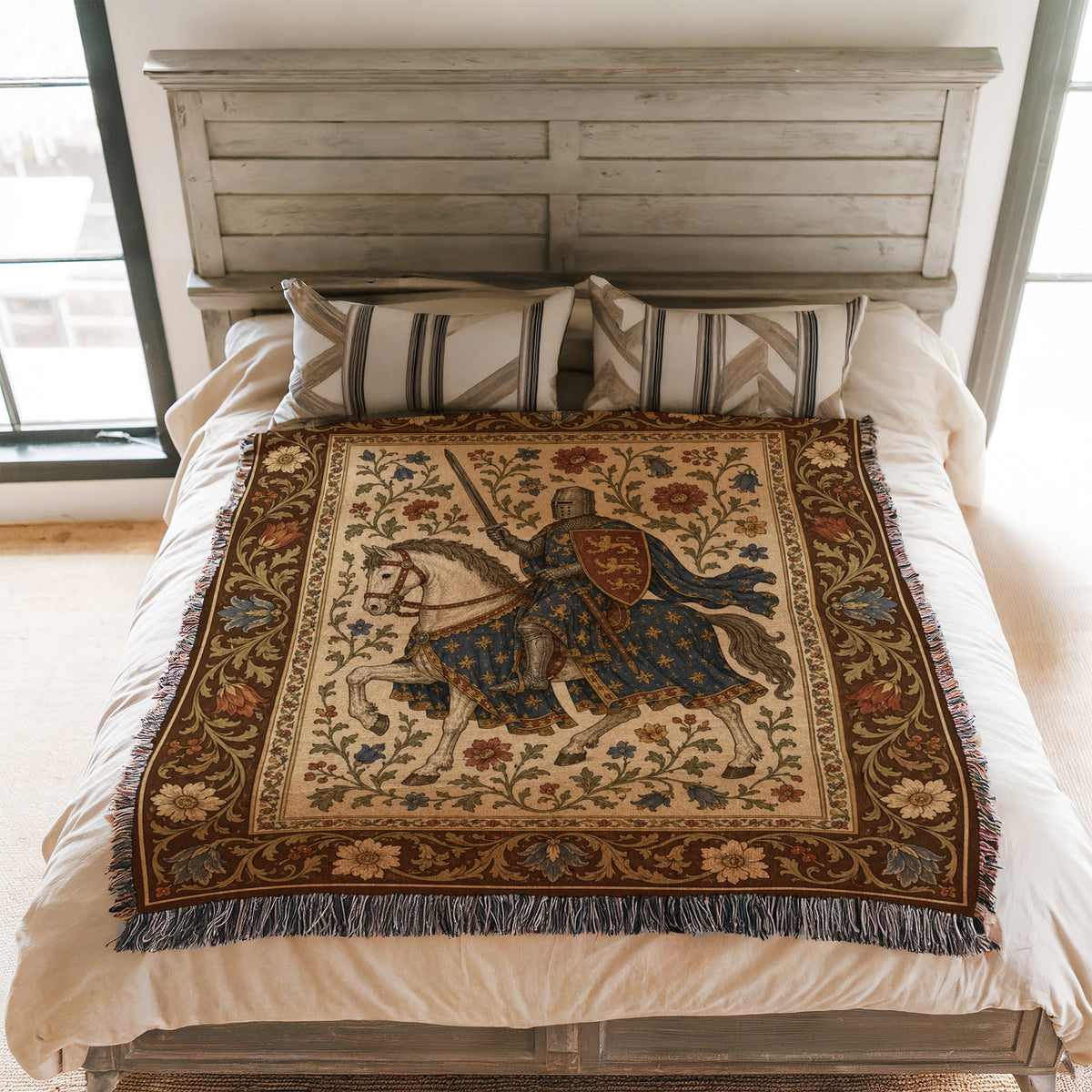 The Three Lions Knight Blanket