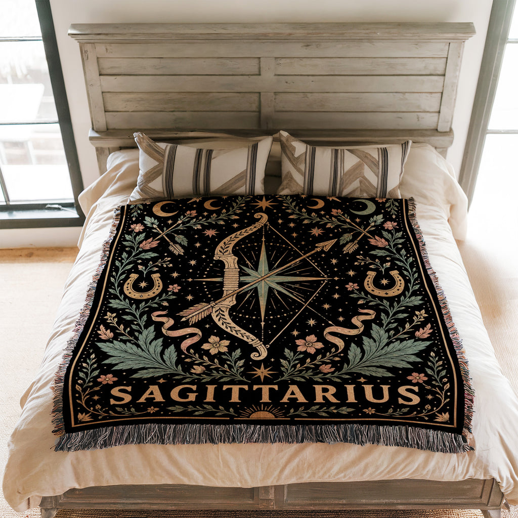 Sagittarius Celestial Archer Zodiac Blanket