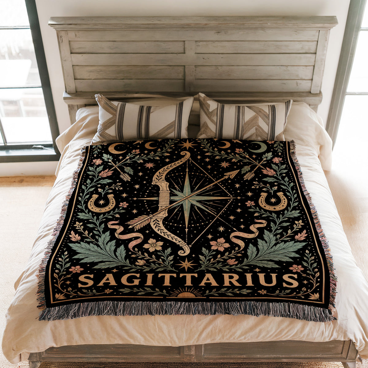Sagittarius Celestial Archer Zodiac Blanket
