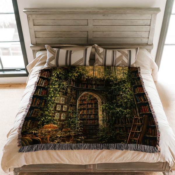 The Overgrown Library Blanket