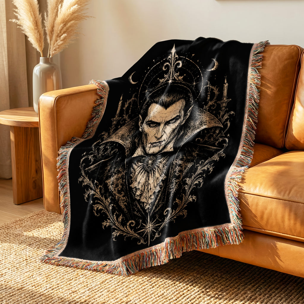 Midnight Vampire Emblem Blanket