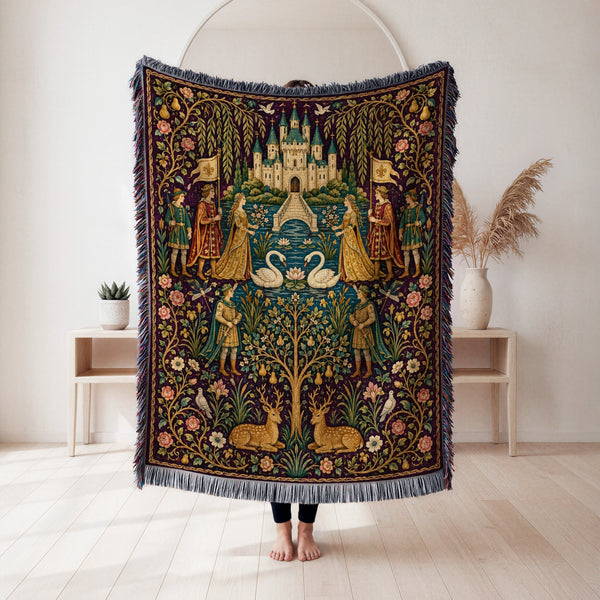 The Swan Court of Willowmere Blanket