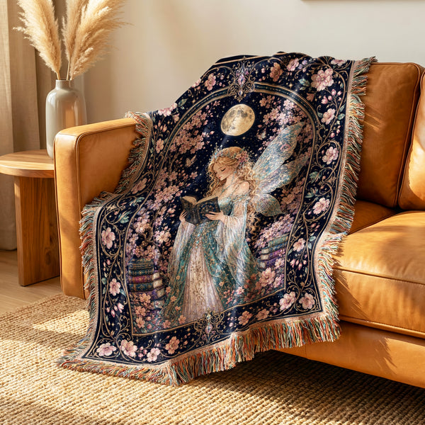 Cherry Blossom Fairy Reader Blanket