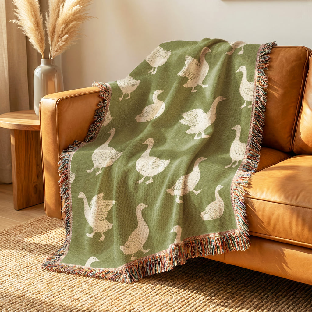Sage Goose Blanket