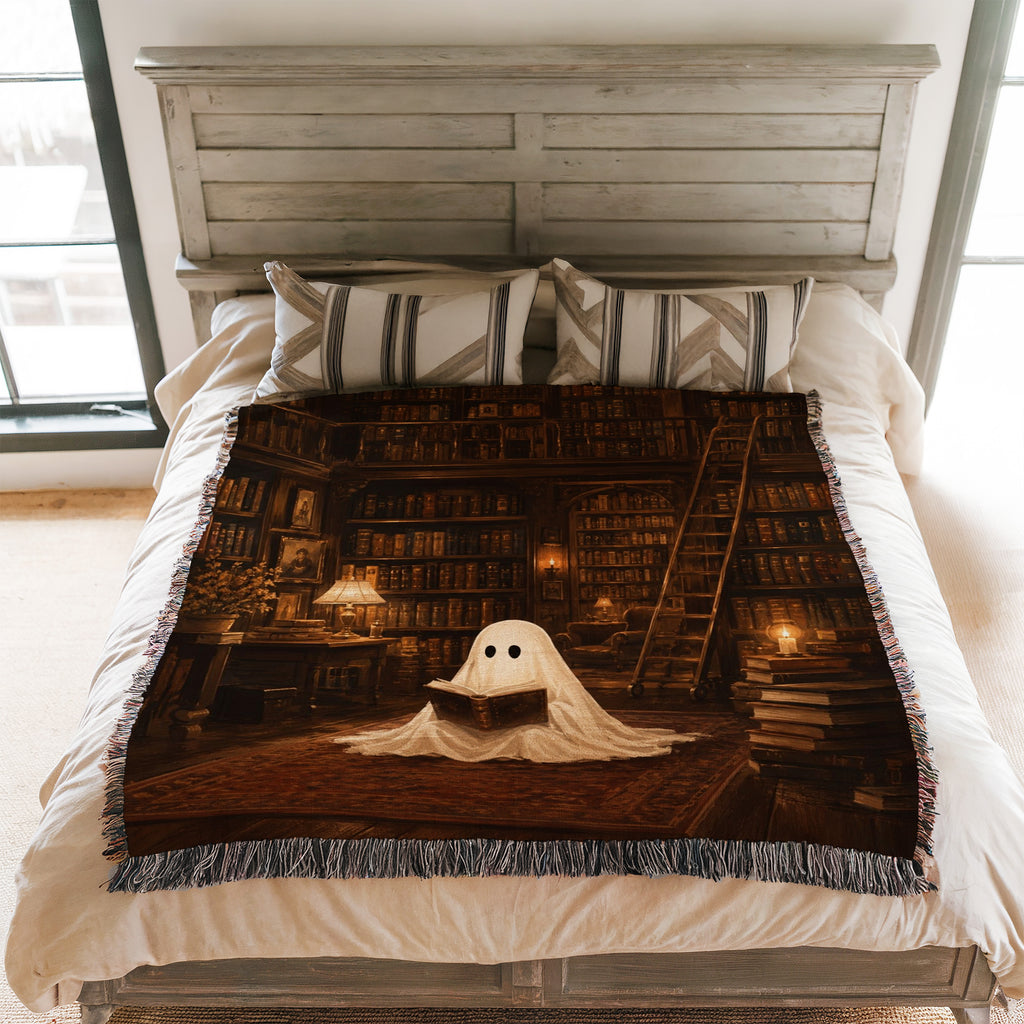 The Little Library Ghost Blanket