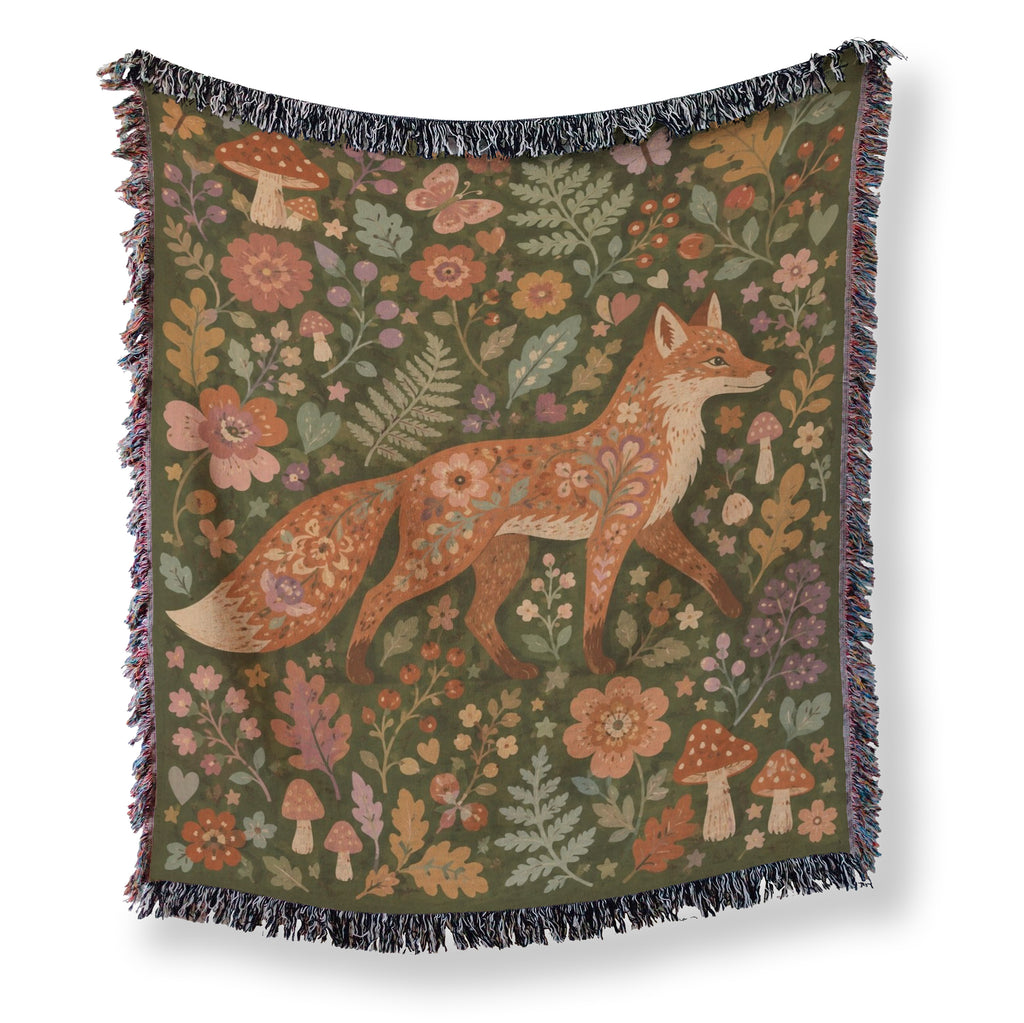 Autumn Fox Garden Blanket